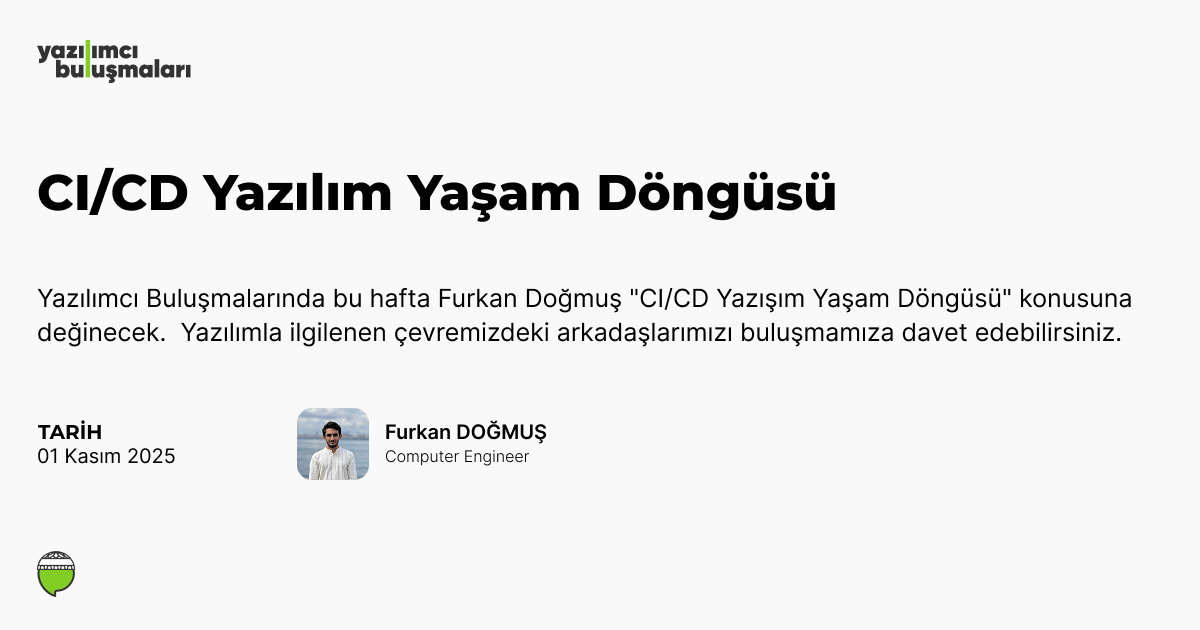 CI/CD Yazışım Yaşam Döngüsü